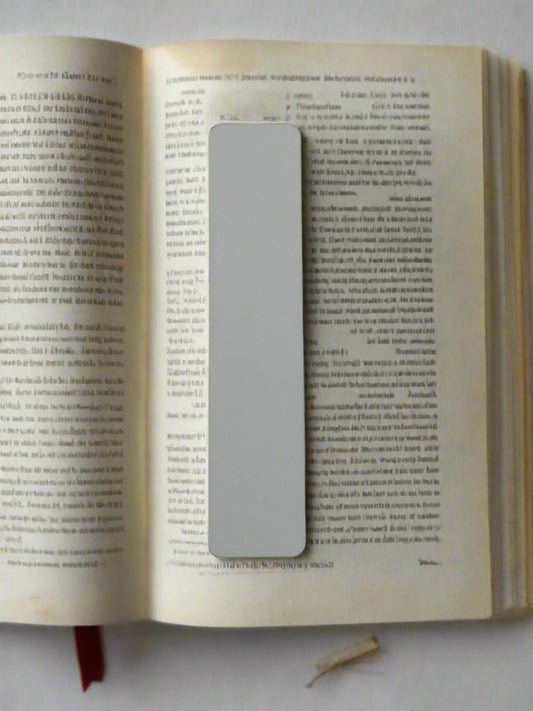 UV Metal Bookmark With Hole